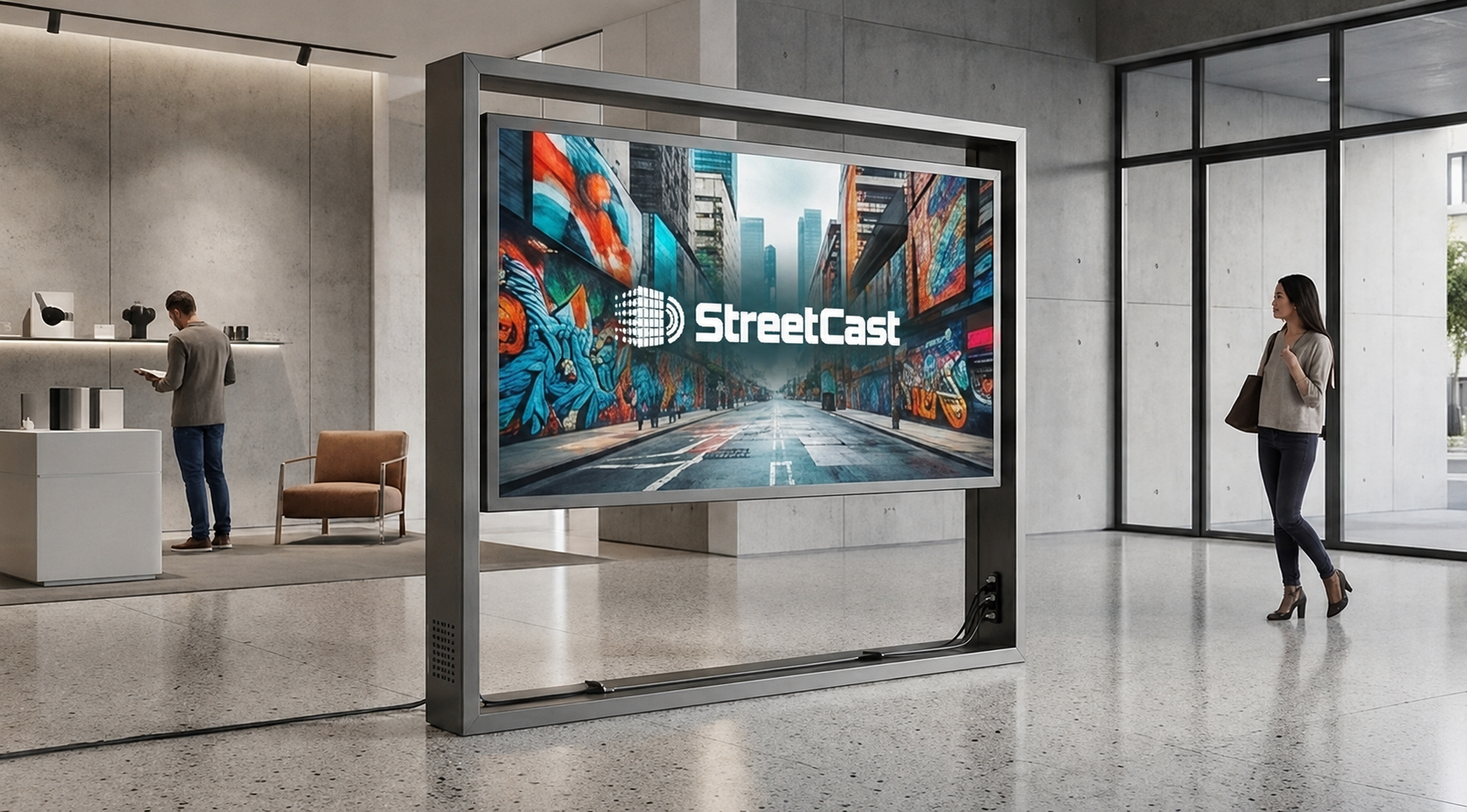Standee — Frame Style LED display mounting figure